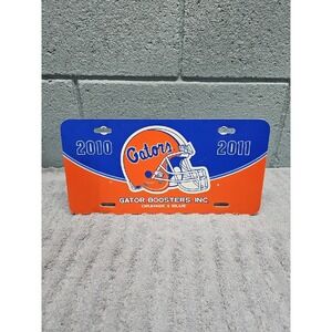 UNIVERSITY OF FLORIDA GATOR BOOSTERS PLASTIC LICENSE PLATE 2010-2011